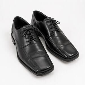 Majestic Limited Men's Black Dress Shoes Size 10 Square Toe Lace Up Formal